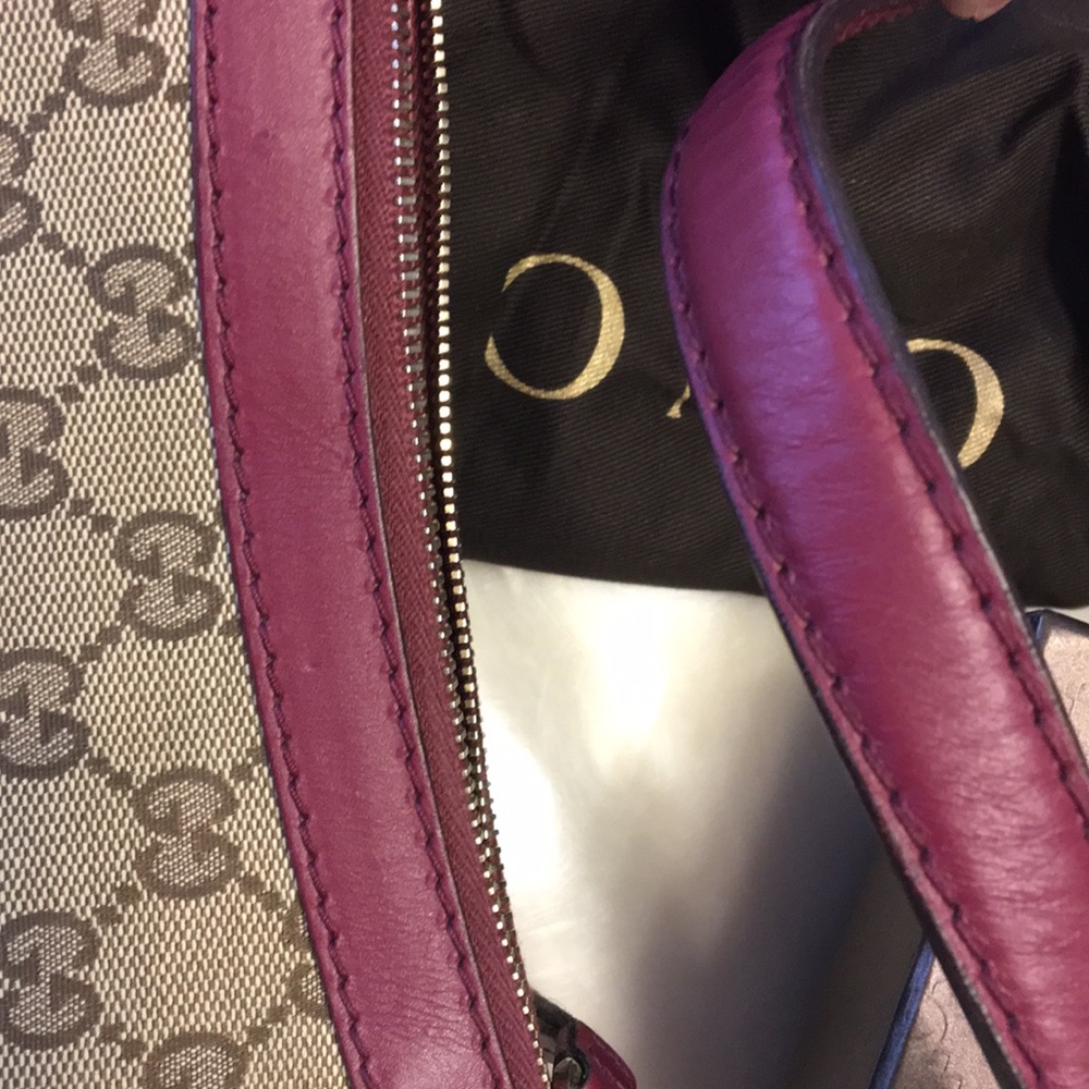 Gucci Mayfair small canvas shoulder bag purse GG - Picture 8 of 8